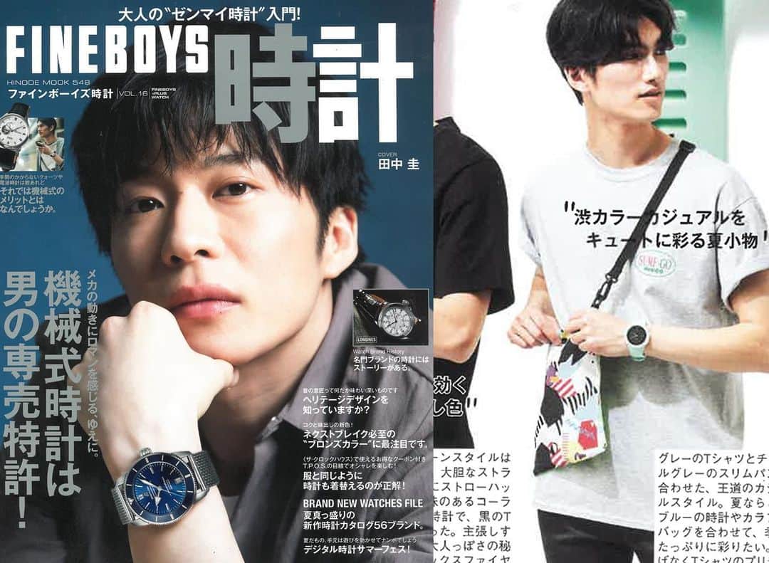 MEI(メイ) のインスタグラム：「FINEBOYS 時計vol16にMEIが掲載されています！ 是非ご覧ください！  @fineboys_jp  #mei #mei_bag #メイ #掲載 #fineboys #sacoche #テキスタイル #サコッシュ  #アウトドア #キャンプ #シンプルコーデ  #fantastics #exiletribe #spaceinvader」