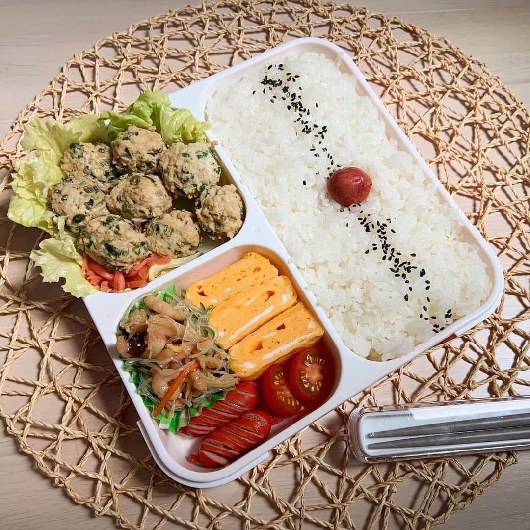 本田しおりのインスタグラム：「#今日のお弁当 #お弁当 #本田弁当 #旦那さん弁当 #神ちゃん弁当  #神弁」