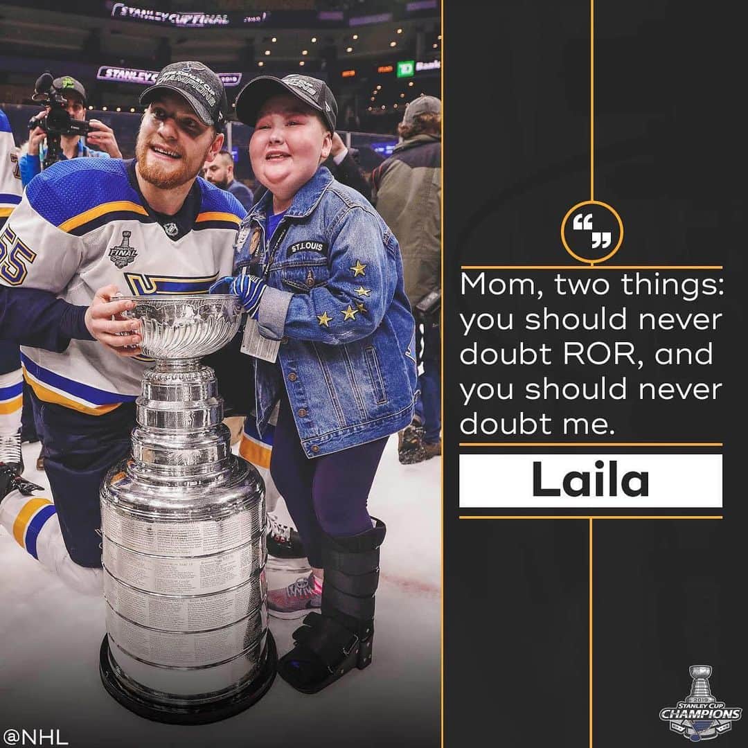NHLさんのインスタグラム写真 - (NHLInstagram)「Laila is a believer! 💙 #StanleyCup (via emilymkaplan/ESPN)」6月14日 6時20分 - nhl