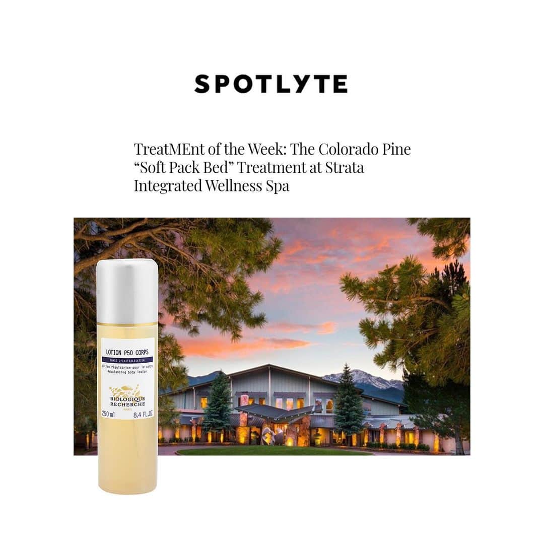 Biologique Recherche USAさんのインスタグラム写真 - (Biologique Recherche USAInstagram)「Our Colorado-based partner, the Strata Integrated Spa at @ggresortandclub, was recently featured in @spotlyte. Our Lotion P50 Corps is part of their ‘Soft Pack Bed’ treatment, tested by @garrettmunce.  The editor explains is travel philosophy "First, always get a spa treatment. Second, choose a treatment that is unique to your destination. Sometimes this means seeking out small, out-of-the-way spa venues. Other times, it means choosing treatments that utilize things you can’t get anywhere else, whether that is certain technologies or local ingredients." He describes "Luckily, on a recent visit to Colorado Springs, I didn’t have to look too far. I was staying at the Garden of the Gods Resort and Club®, which also happens to be home to Strata™ Integrated Wellness Spa. Part wellness clinic, part luxury spa, this state of the art facility brings medical know-how, non-traditional healing practices, and cult favorite beauty (Biologique Recherche®, anyone?) under one roof for a truly incredible holistic experience"! Click the link in bio to find out everything about his treat! • • • #biologiquerecherche #passion #expert #beauty #skin #skincare #bodycare #bodytreatment #followyourskininstant #buildingbetterskin #skininstant #gardenofthegods #strataintegratedspa #colorado #treatyourself #garrettmunce #spotlyte」6月14日 8時41分 - biologique_recherche_usa