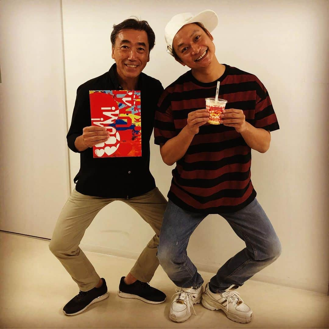 香取慎吾さんのインスタグラム写真 - (香取慎吾Instagram)「#boum3 に #ファミリーマート の #澤田社長 が来てくれました！！ #ファミマのフラッペすげーうまい」6月14日 18時58分 - katorishingo_official