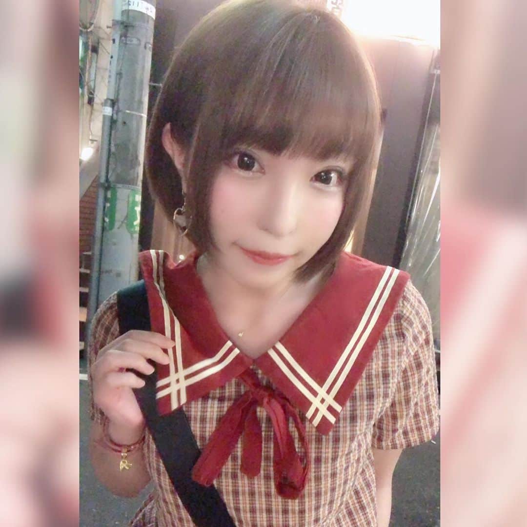 まいてぃ（粕谷まい）さんのインスタグラム写真 - (まいてぃ（粕谷まい）Instagram)「それどこの服ですかー？って質問多かったので！ ・ ・ ・ ・ 17kgさん( @17kg_official )のお洋服です❤ ・ ・ ・ セーラー服みたいで可愛いです☺️☺️💓 ・ ・ ・ ・ 他にもいくつか購入したのでまた載せます😍😍 ・ ・ ・ ・ ・ #17kg #韓国 #韓国ファッション #通販 #ファッション #ootd #ショートカット #オルチャンファッション #コーデ #code」6月14日 19時02分 - maity_0917