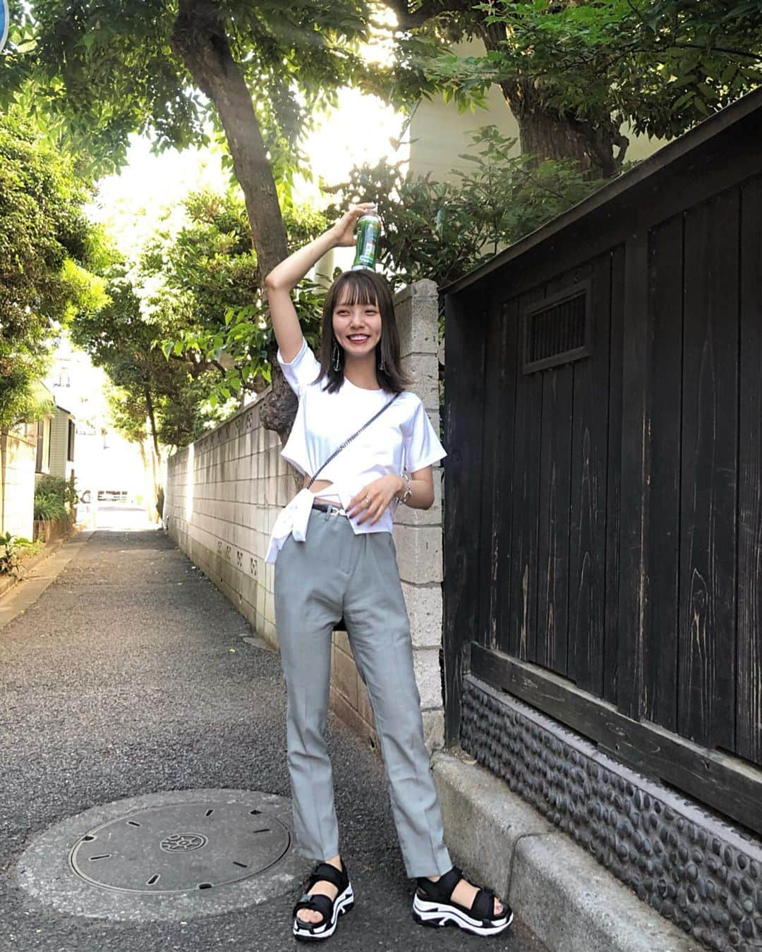 小田川エリカさんのインスタグラム写真 - (小田川エリカInstagram)「・ 私服👶🏻 タグ付け見てね🏷 可愛い服着てるとテンションあがる！！！！ #me#code#私服#エリカの私服 #夏服#夏コーデ#dholic#dholicsnap」6月14日 19時05分 - 0904.erika