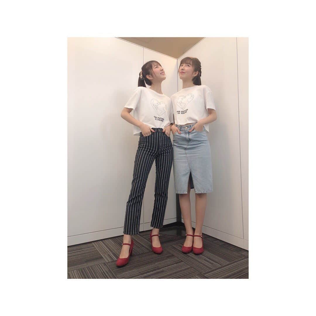 りかりこさんのインスタグラム写真 - (りかりこInstagram)「. TOKYO MX 5時に夢中! 見てくださった方、 ありがとうございました❤︎ #リカリコグラム #りかりこーで #cordinate  #ootd  #fashion #twins」6月14日 19時14分 - rikariko_official