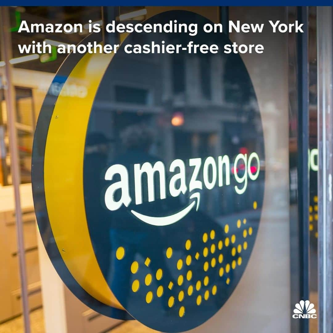 CNBCさんのインスタグラム写真 - (CNBCInstagram)「Amazon is opening its second cashier-free convenience store in New York City, and this one serves coffee.⠀ ⠀ The new Amazon Go location is in midtown Manhattan and opened on Tuesday. The 1,700-square-foot store is the 13th Amazon Go location in the U.S. ⠀ ⠀ Amazon is keeping quiet about the number of stores it plans to open. It’s been reported that the company could open as many as 3,000 cashier-free locations across the country by 2021, threatening the likes of CVS, Walgreens and 7-Eleven shops.⠀ ⠀ To read more about the store, visit the link in bio.⠀ *⠀ *⠀ *⠀ *⠀ *⠀ *⠀ *⠀ *⠀ #amazon #amazongo #nyc #newyorkcity #newyork #retail #retailnews #shopping #manhattan #amzn #cvs #walgreens #business #businessnews #cnbc」6月14日 11時00分 - cnbc