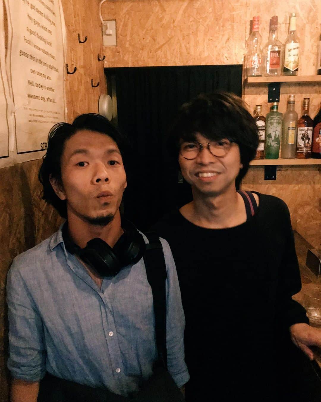 モリシーのインスタグラム：「そして帰りにばったり橋口君。 来週は大阪の夏びらきでwacciもおるね！ #awesomecityclub  #wacci」