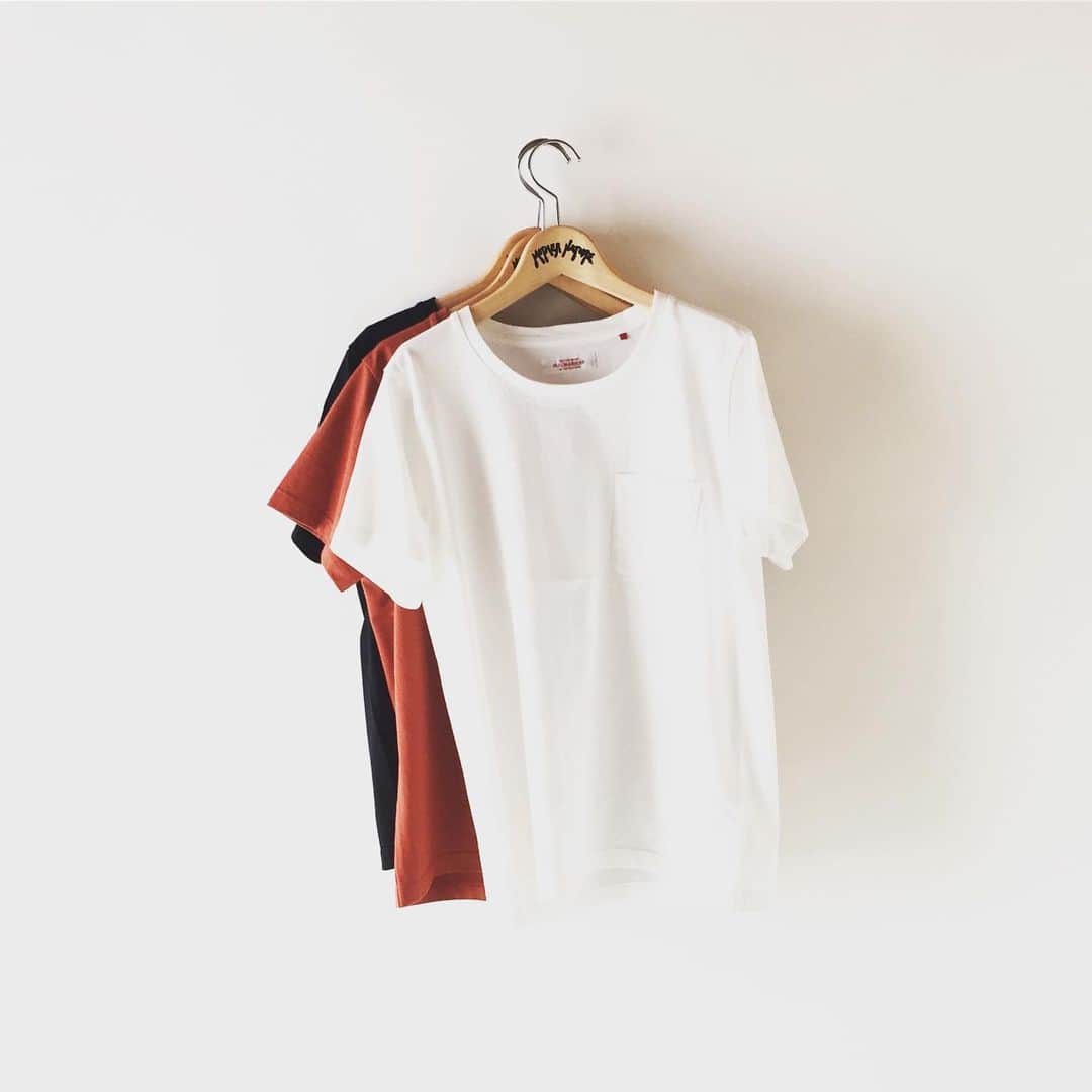 のインスタグラム：「6.14 女性らしくカッティングしたPK TEE。 HOLLYWOOD RANCH MARKET/クラシックテンジク ポケットTシャツ ウィメンズ . . . #HOLLYWOODRANCHMARKET . @nollyandthenatures . #tottori#鳥取県#鳥取市#川端」