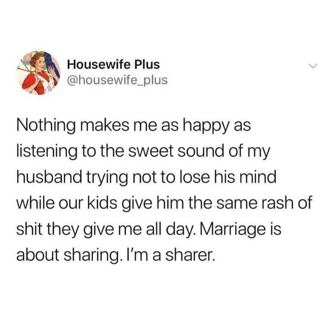 Average Parent Problemsさんのインスタグラム写真 - (Average Parent ProblemsInstagram)「In sickness, health and the incessant whining of our kids...#marriage Follow @housewifeplus who always tells it like it is!」6月14日 12時43分 - averageparentproblems