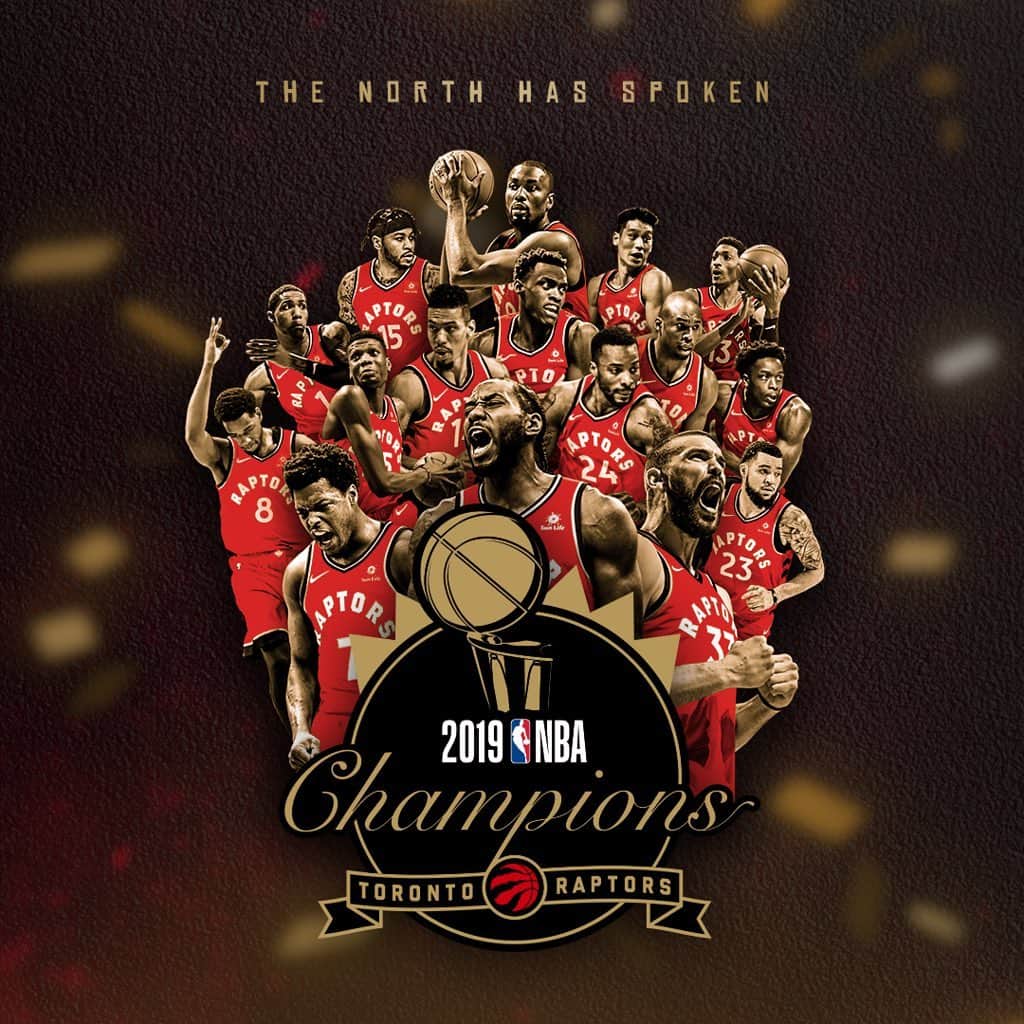 トロント・ラプターズさんのインスタグラム写真 - (トロント・ラプターズInstagram)「YOUR 2019 @NBA CHAMPS! #WeTheNorth」6月14日 13時04分 - raptors