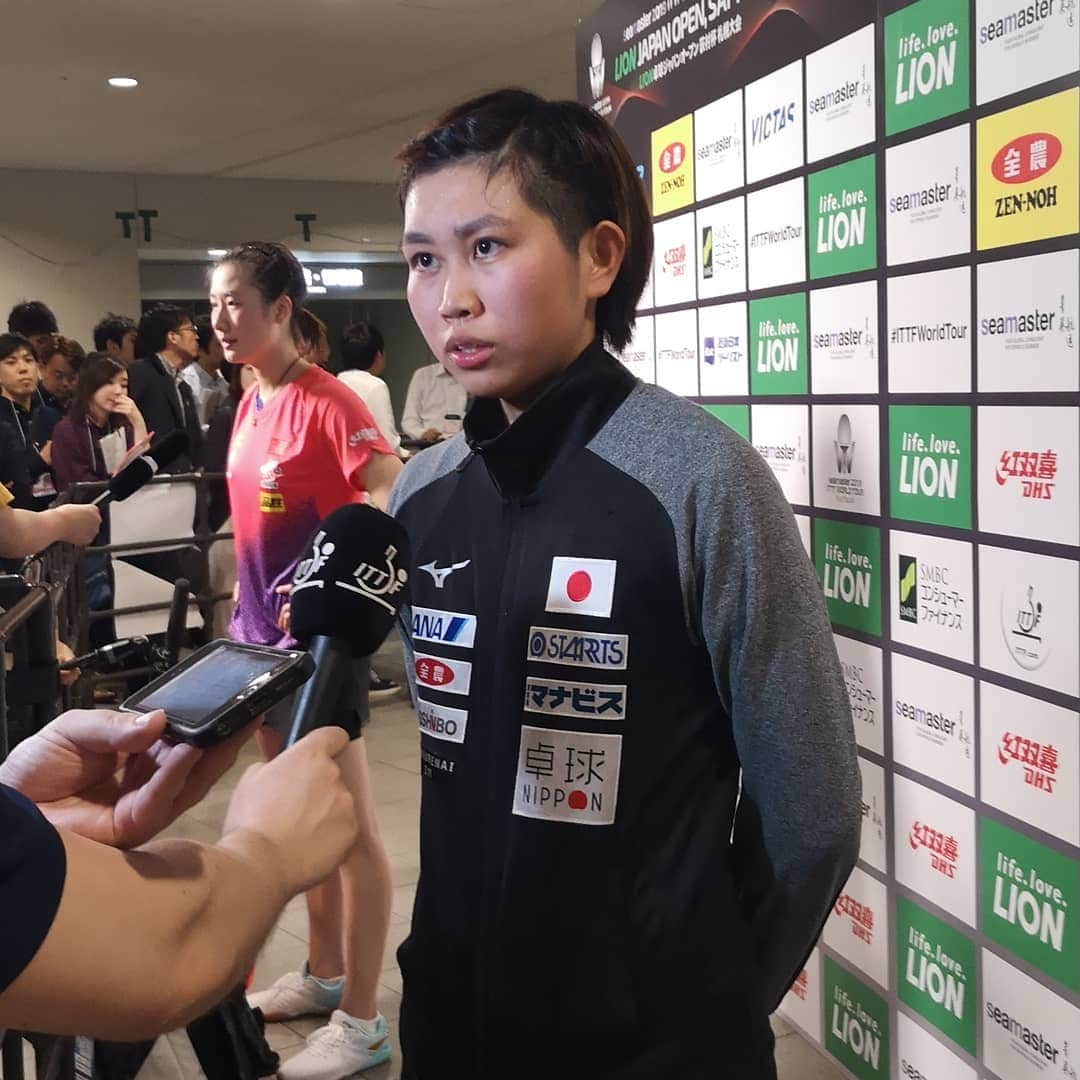 ITTF Worldさんのインスタグラム写真 - (ITTF WorldInstagram)「🔝 seed Ding Ning is OUT❗Hitomi Sato giving the home fans something to cheer about after a breath taking performance in the Women's Singles R16. 👍🏻 #ITTFWorldTour #2019JapanOpen 🇯🇵」6月14日 19時51分 - wtt