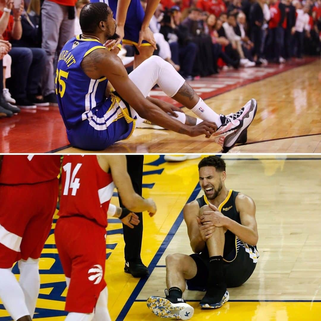 espnさんのインスタグラム写真 - (espnInstagram)「Back-to-back games ... Devastating finish to the season for the Warriors.」6月14日 15時01分 - espn