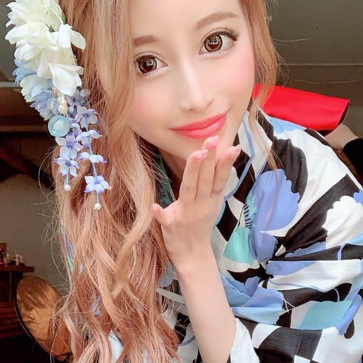 HZさんのインスタグラム写真 - (HZInstagram)「浴衣さちゅえ～( * ´ ³`)💋💗💋💗 今年もまぢかわいいよん🥺🌟 はやくお祭り行きたぁい！ おっきい花火観たいな～👫🎆💕 . #HZ #ホズ #浴衣 #hz浴衣」6月14日 15時35分 - hz_hozumi