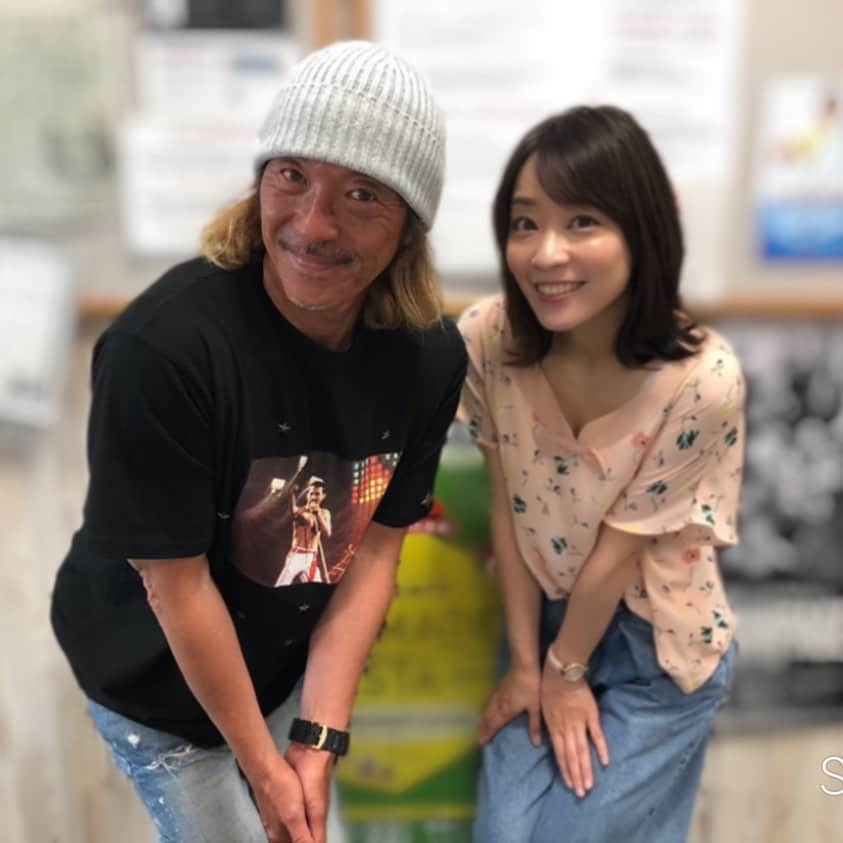 福田麻衣さんのインスタグラム写真 - (福田麻衣Instagram)「#bayfm #キススマ 森口さんのLIVEでお久しぶりにお会いできたDJ TSUYOSHIさんだYO!!YO!!!YO!!!!!」6月14日 15時35分 - mai2my2