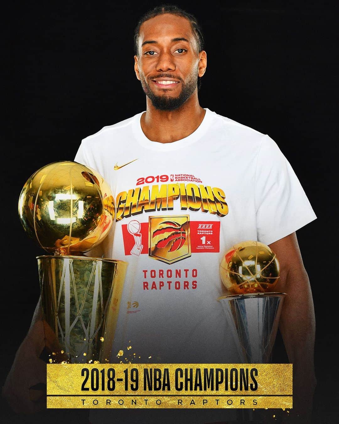 NBAさんのインスタグラム写真 - (NBAInstagram)「🏆🏆 Congrats to two-time champ Kawhi Leonard of the NBA champion @raptors! #WeTheNorth」6月14日 16時19分 - nba