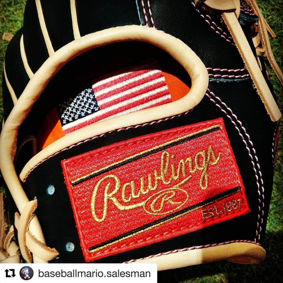 Rawlings Japanさんのインスタグラム写真 - (Rawlings JapanInstagram)「#Repost @baseballmario.salesman with @get_repost ・・・ ・ #ローリングス 星条旗の刺繍&Rawlingsロゴ刺繍 ・ ・ #スポーツマリオ#ベースボールマリオ#野球専門店#下北沢#高校野球#大学野球#甲子園 @rawlings_japan_llc」6月14日 16時39分 - rawlings_japan_llc