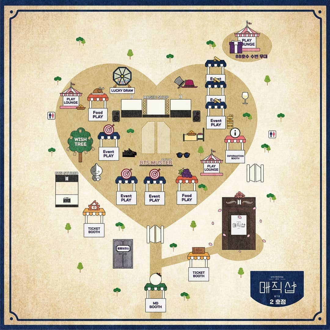 BTSさんのインスタグラム写真 - (BTSInstagram)「5TH BTS MUSTER PLAY ZONE GUIDE🗺  #BTS #5THMUSTER #MAGICSHOP #방탄소년단 #BUSAN #SEOUL #플레이존을재밌게즐겨보자」6月14日 17時04分 - bts.bighitofficial