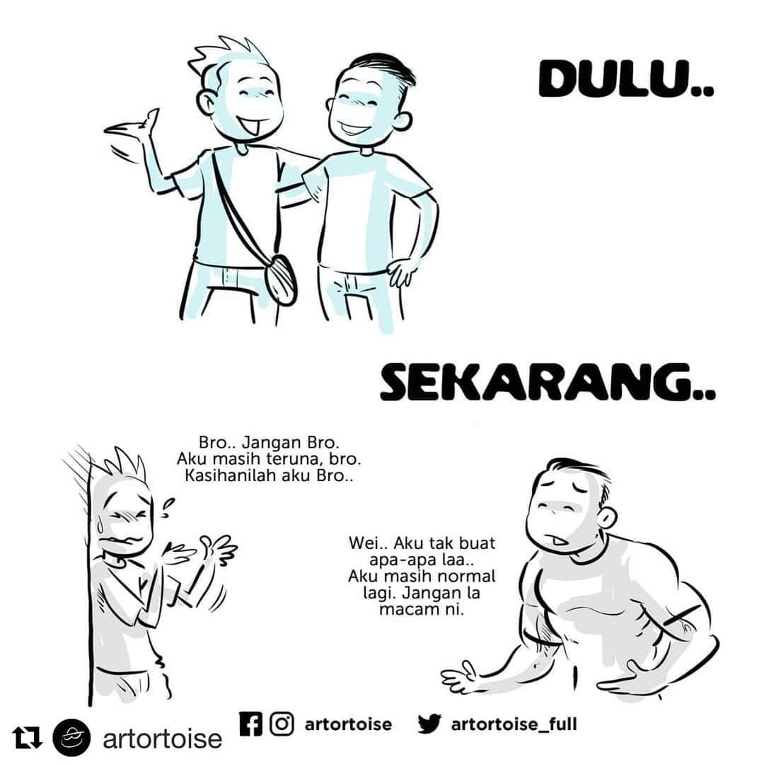 Koleksi Komik Malaysiaさんのインスタグラム写真 - (Koleksi Komik MalaysiaInstagram)「#Repost @artortoise with @get_repost ・・・ Sebab nila setitik, rosak susu sebelanga.  Maksud : Oleh sebab yang sedikit rosak yang banyak. Oleh sebab kejahatan/Keburukan salah seorang anggota kumpulan atau masyarakat, maka orang lain juga mendapat nama yang buruk.  #ArtortoiseMY #OrangKitaJer #artworkByArtortoise #DigitalComicByArtortoise #digitalcomic #DigitalIllustrationByArtortoise #digitalcartoonbyArtortoise #Malaysiaku #AdabKatMana」6月14日 17時28分 - tokkmungg_exclusive