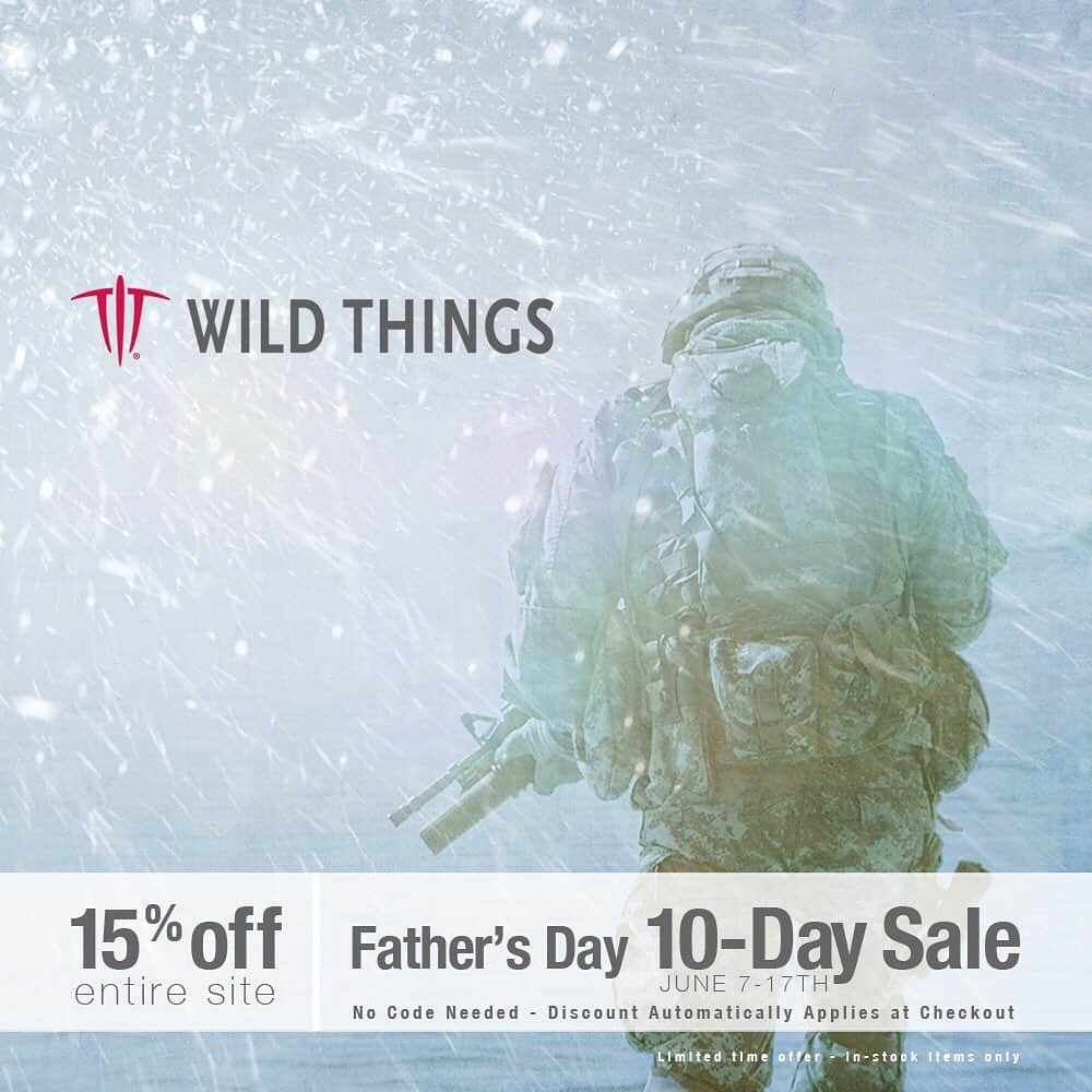 ワイルドシングスさんのインスタグラム写真 - (ワイルドシングスInstagram)「Only a few days left to save! Wild Things Father’s Day 10-Day Sale: 15% off the entire site, no code needed! —- #military #soldier #socom #coldweather #knuckleroaster」6月15日 4時00分 - wildthingsgear