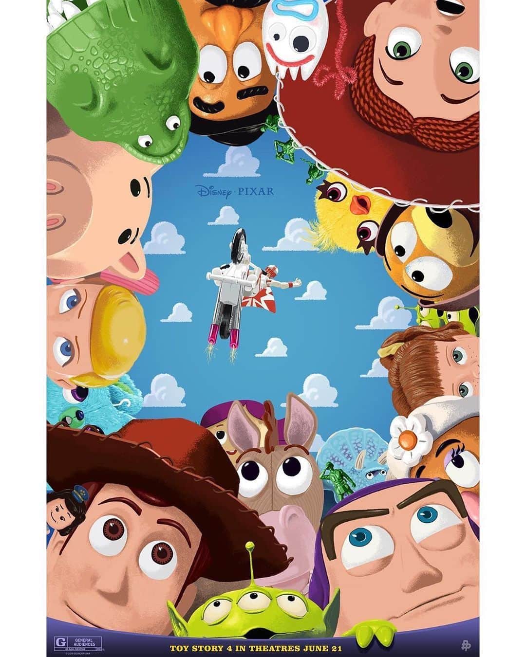 Walt Disney Studiosさんのインスタグラム写真 - (Walt Disney StudiosInstagram)「Check out these brand-new #ToyStory4 inspired posters by artists @_doaly, @andrew_swainson, @adamrabalias, @s2lart, and @skinnercreative. Get your tickets today and see the film in theaters June 21!」6月15日 4時16分 - disneystudios