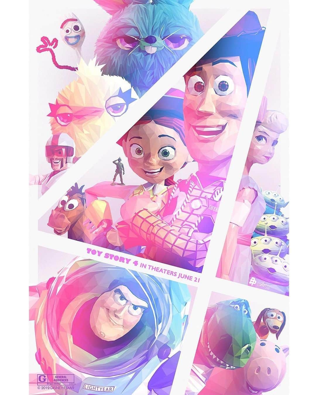 Walt Disney Studiosさんのインスタグラム写真 - (Walt Disney StudiosInstagram)「Check out these brand-new #ToyStory4 inspired posters by artists @_doaly, @andrew_swainson, @adamrabalias, @s2lart, and @skinnercreative. Get your tickets today and see the film in theaters June 21!」6月15日 4時16分 - disneystudios
