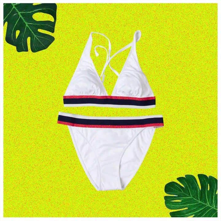 のインスタグラム：「Si nos invitáis a una fiesta en la piscina este finde ¡Vamos de cabeza! #GuillerminaBaezaxElGanso #Summer #Women」