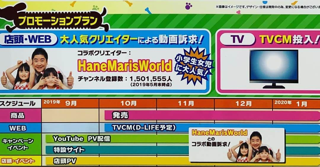 はねまりさんのインスタグラム写真 - (はねまりInstagram)「東京おもちゃショー2019にて「はねまりチャンネル」の写真を発見！ #おもちゃショー #おもちゃショー2019 #はねまり #はねまりチャンネル #ユーチューバー #youtuber」6月14日 20時23分 - hanemarisworld