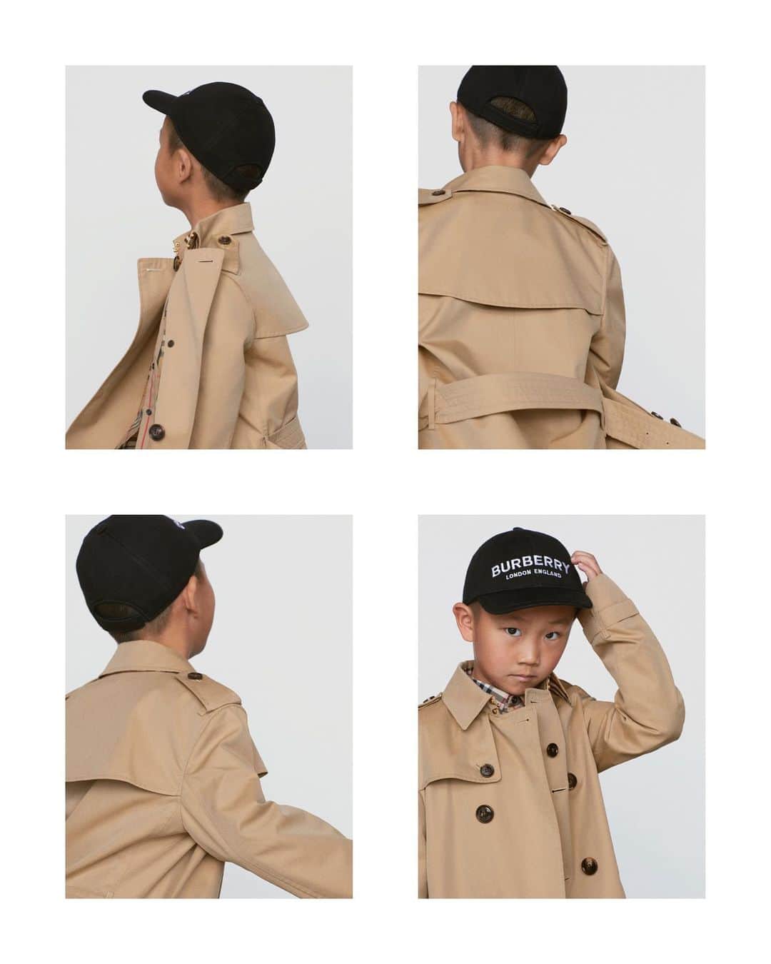 Burberryさんのインスタグラム写真 - (BurberryInstagram)「The Burberry baseball cap . Boldly stamped with our new logo and worn with a gabardine trench coat for a modern update on the classic . #BurberryPreAW19」6月14日 21時20分 - burberry