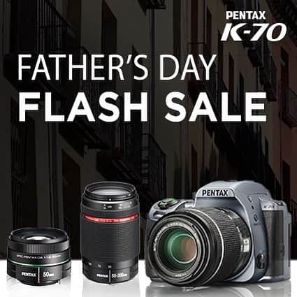 Ricoh Imagingさんのインスタグラム写真 - (Ricoh ImagingInstagram)「Sale extended! We still have a few left! Father’s Day Flash Sale now on the  K-70 plus three lens bundle. Get dad a complete photography kit. Save over $200! Click the link in our bio for more information!」6月14日 22時00分 - ricohpentax