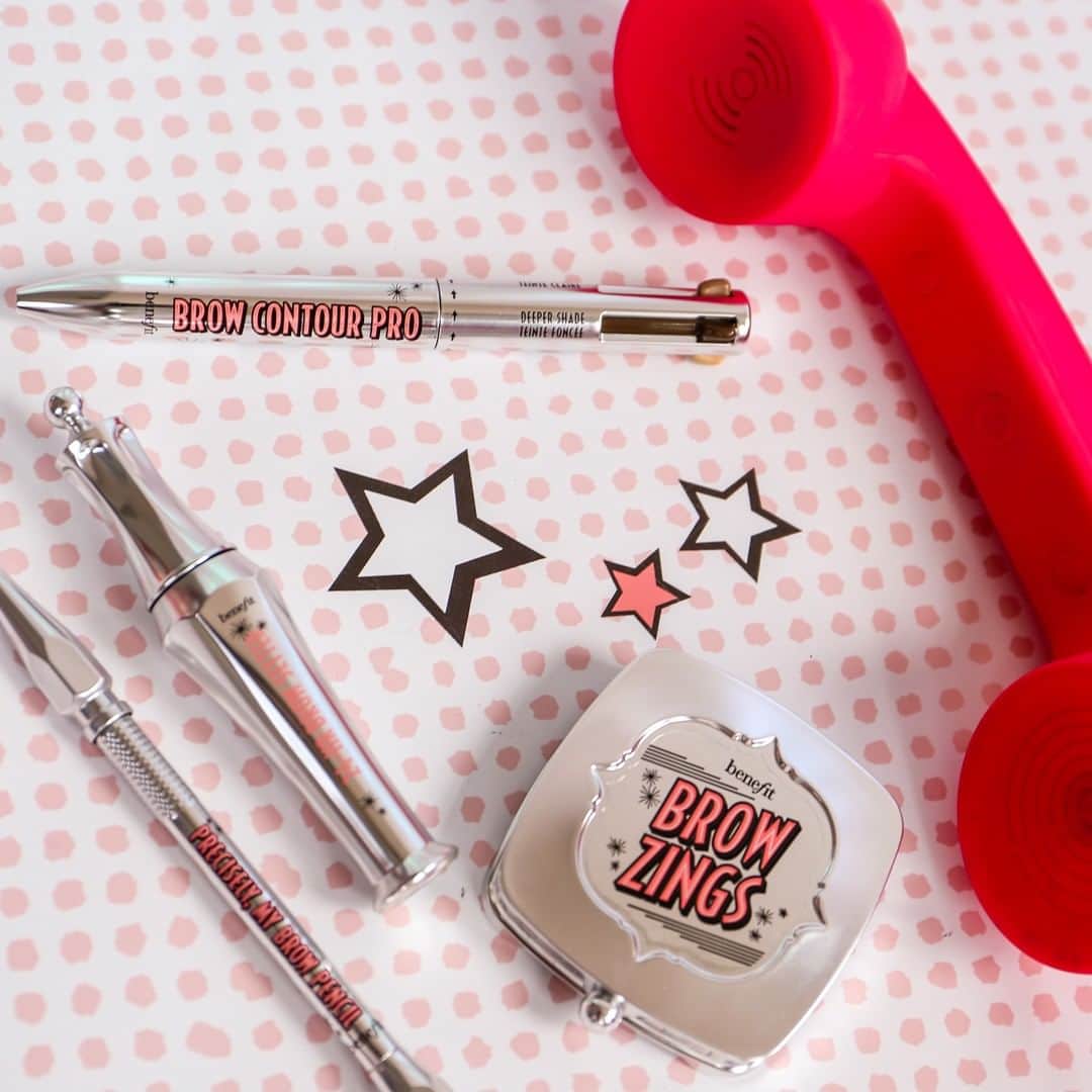 Benefit Cosmetics UKさんのインスタグラム写真 - (Benefit Cosmetics UKInstagram)「*ring ring* WEEKEND CALLING, it's time to get perfect BROWS ☎📞 Whether you're new to styling your brows, or a seasoned PRO, we have a #benefitbrows product for everyone 😘 #browcontourpro #browzings #24hourbrowsetter #preciselymybrow #benefit . . . 📷 Image Description: A Benefit brow shot of precisely, my brow pencil, 24 hr brow setter, browzings, brow contour pro on a pink polka-dot background with a old school phone next to it.」6月14日 22時16分 - benefitcosmeticsuk