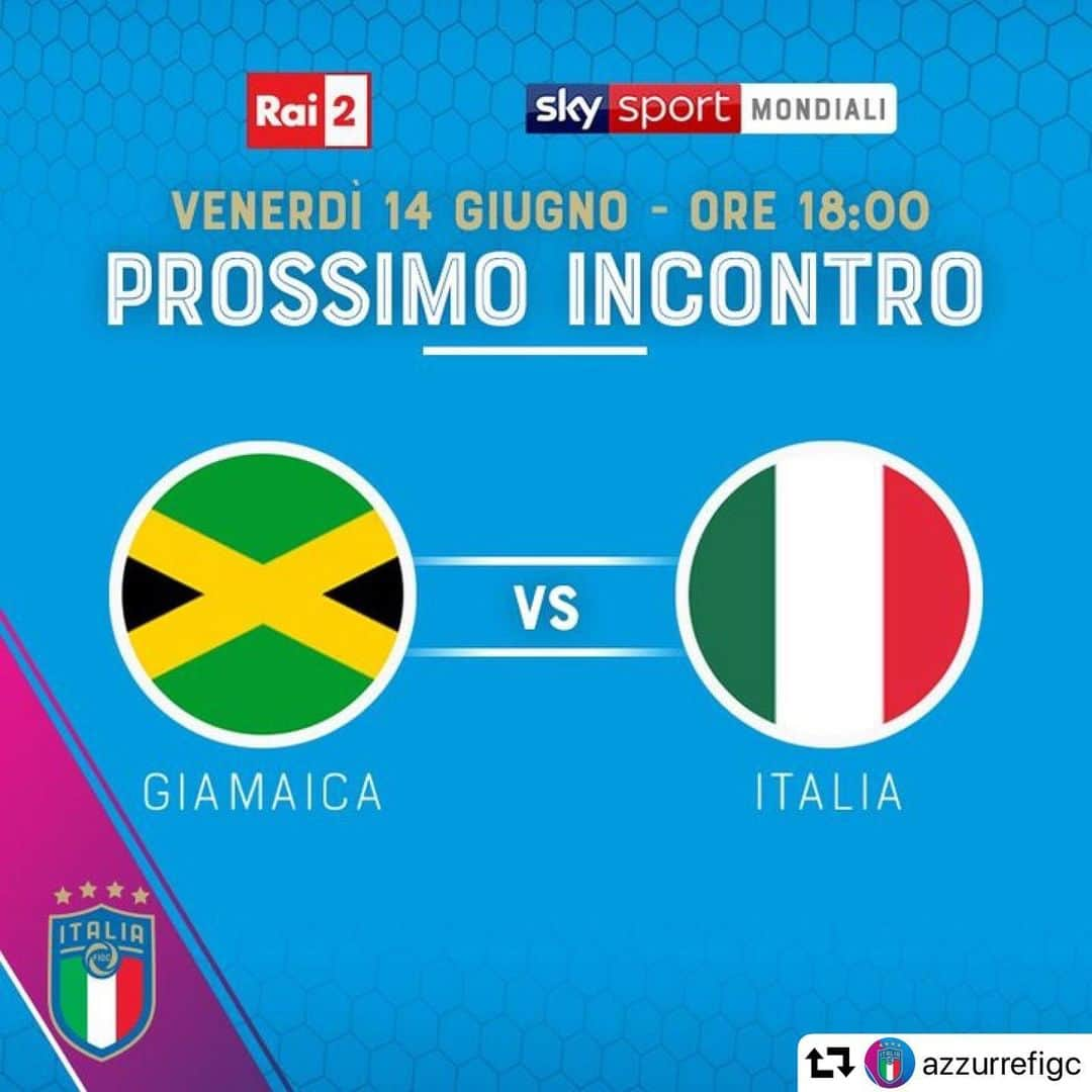 サッカーイタリア代表さんのインスタグラム写真 - (サッカーイタリア代表Instagram)「#repost @azzurrefigc ・・・ 🇮🇹 Oggi alle ore 18.00 le #Azzurre sono chiamate ad affrontare la loro seconda partita del Mondiale! 📺 In diretta TV su @instarai2 e @skysport Mondiali #JAMITA ⚽ Non perderti il match! #RagazzeMondiali #FIFWWC #DareToShine #LeMomentDeBriller」6月14日 22時17分 - azzurri