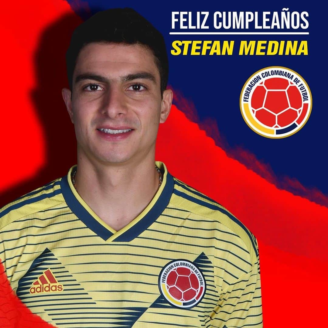 サッカー コロンビア代表チームのインスタグラム：「Feliz cumpleaños 2️⃣7️⃣ @_stefanmedina esperamos que este nuevo año de vida esté lleno de alegrías y felicidad.」