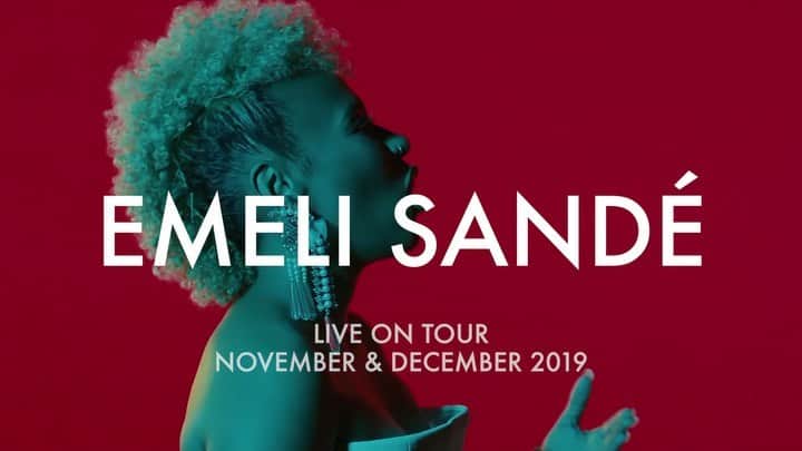 Emeli Sandéのインスタグラム：「It's time!! I'm so excited to go back on tour and connect with you. YOU are my motivation and I can't wait to know how you feel about the new music! Hope to see you this autumn for the #RealLife tour  General sale is now live, grab your tickets - link in bio」