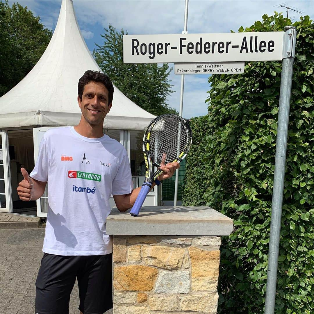 マルセロ・メロさんのインスタグラム写真 - (マルセロ・メロInstagram)「Aqui estamos na rua Roger Federer:)」6月14日 22時55分 - marcelomelo83