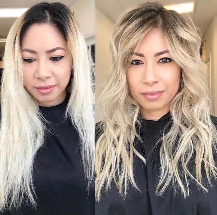 CosmoProf Beautyさんのインスタグラム写真 - (CosmoProf BeautyInstagram)「Double tap if you’re ready for this type of transformation in your life!❤️😍 ✨ @jmalonehair gave this gal a softer, more natural blonde using @joico Blonde life Lightener and gave her hair some much needed moisture with the Joico K-Pak Color Therapy Luster Lock. ✨ Buy one Joico #BlondeLife Powder Lightener get a FREE #Joico Blonde Life Care Kit at #cosmoprofbeauty where you are #licensedtocreate . . #repost #joicocolor #hairmakeover #colorcorrection #beforeandafterhair #hairtransformation #blondehair #blondespecialist #blondes」6月14日 23時00分 - cosmoprofbeauty