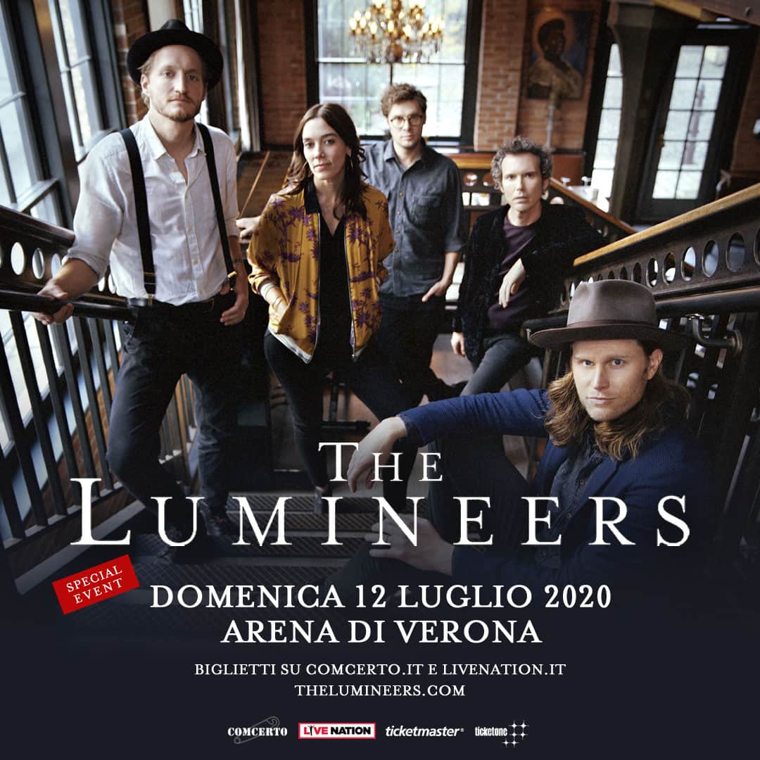 The Lumineersさんのインスタグラム写真 - (The LumineersInstagram)「Italy! Tickets for our special show at @arenadiverona on July 12th 2020 go on sale today. What an honor it is to have the possibility to play in this magical place. / Che onore poter suonare in un posto così magico! Grazie Italia, ci vediamo all’Arena di Verona il 12 Luglio 2020! Get your tickets at the link in bio.」6月14日 23時30分 - thelumineers