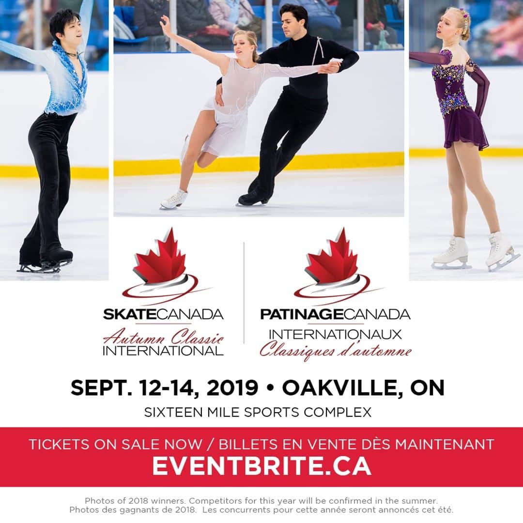 Skate Canadaさんのインスタグラム写真 - (Skate CanadaInstagram)「Tickets for #ACI19 on sale now! / Les billets pour les #ICA19 en vente dès maintenant! ➡️ https://bit.ly/2Igg5z2」6月14日 23時33分 - skate_canada