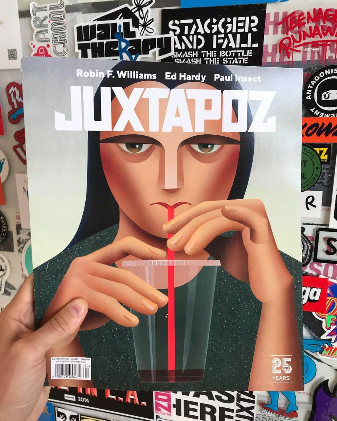 Juxtapoz Magazineさんのインスタグラム写真 - (Juxtapoz MagazineInstagram)「Summer 2019, on newsstands now! • Cover art by @robinfrancescawilliams and featuring @lostbros @ellenberkenblit @paulinsect @daniorchard @poni @donedhardyart @tschabalalaself and more!」6月15日 0時06分 - juxtapozmag