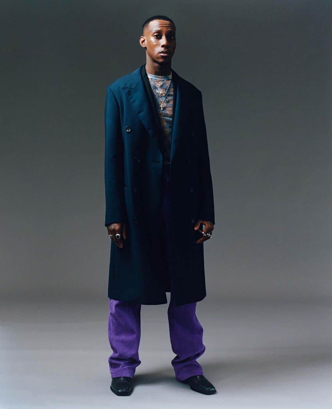 ランバンのインスタグラム：「The French-British rapper @octavianessie dressed in #LanvinFW19 in @i_d, photographed by @oliverhadleepearch and styled by @mr_carlos_nazario. #LanvinbyBrunoSialelli」