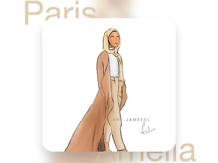 Dribbbleさんのインスタグラム写真 - (DribbbleInstagram)「Made as a compliment... Minimal Illustration - Paris Amelia by @art.jameeel⠀ ⠀ #dribbble #dribbblers #design #illustration」6月15日 2時20分 - dribbble