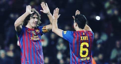 カルレス・プジョルのインスタグラム：「Molta sort @xavi en aquesta nova etapa.  No tinc dubtes que també serà un èxit. 💪🔵🔴 #nuevageneraciondeentrenadores」