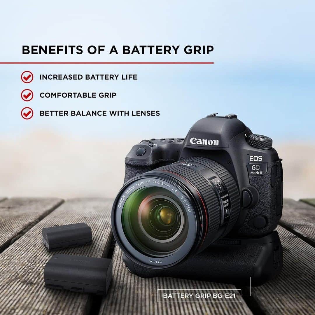 Canon Asiaのインスタグラム：「When you are on the move for long hours, a battery grip is one way to ensure that your camera is always powered up so you can capture every precious moment! 🔋 ⚡ How else do you use a battery grip? Share with us in the comment below! You can also learn more about how a battery grip can help you take photographs easily, link in bio!  #canonasia #photography #DSLR #camerabattery #batterygrip #batterylife #cameragear #longerbatterylife」