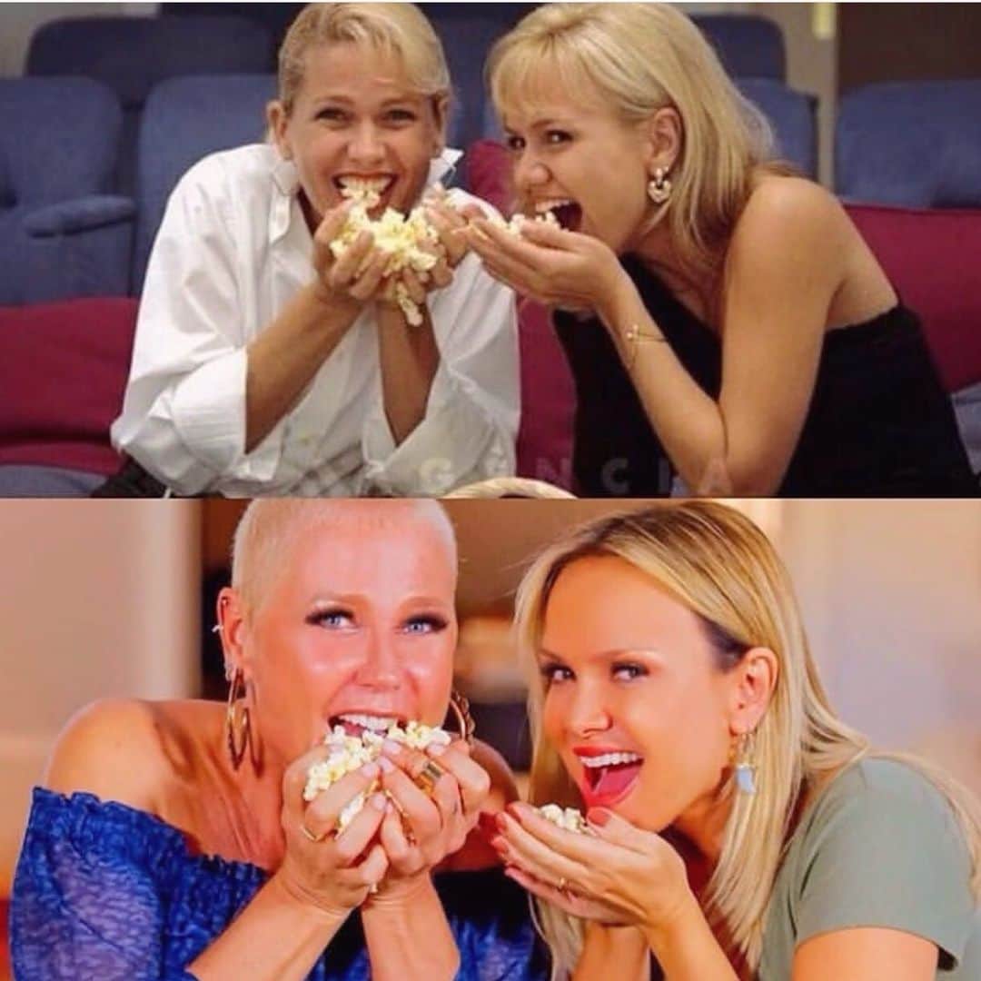 Eliana Michaelichin Bezerraのインスタグラム：「22 anos depois 💕💕💕 @xuxamenegheloficial que bacana estarmos juntas novamente.」