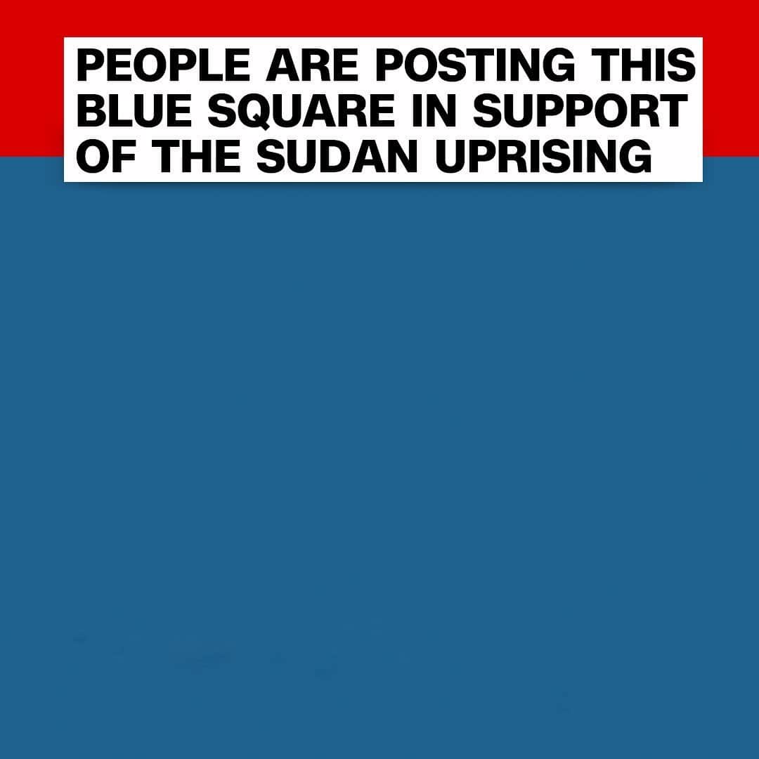 CNNさんのインスタグラム写真 - (CNNInstagram)「Celebrities and others on social media are posting blue squares with the hashtag #blueforsudan to raise awareness of the deadly uprising in Sudan, where protesters are seeking a full transition to civilian-led democracy. This comes after peaceful protests led the country’s longtime dictator to step down in April. Since then, the North African country has been ruled by military forces that are reluctant to relinquish full control. As civilian and military leaders have negotiated, protesters have continued to take to the streets in a mass civil disobedience campaign. Earlier this month, military forces opened fire on a pro-democracy sit-in in the capital, Khartoum, leaving at least 118 dead, according to doctors. The blue social media posts were inspired by the favorite color of Mohamed Hashim Mattar, 26, who was allegedly shot and killed by Sudanese forces.」6月15日 6時27分 - cnn