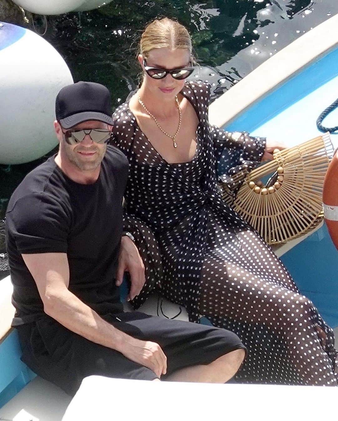 Just Jaredさんのインスタグラム写真 - (Just JaredInstagram)「@jasonstatham and longtime partner @rosiehw spend some time on their yacht and ride jet skis while on vacation in Capri, Italy! #JasonStatham #RosieHuntingtonWhiteley Photos: Backgrid」6月15日 7時04分 - justjared