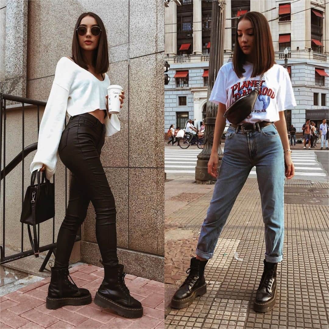 Angel™さんのインスタグラム写真 - (Angel™Instagram)「Left or Right??? credit @evthalia 🎁 Where to Buy her Jeans?? 👉🏻 link in my Bio or dress-as.com 👈🏻 (Brands are tagged) . #americanstyle #ootd #outfit #style #fashion #shopping 😍」6月15日 7時00分 - americanstyle