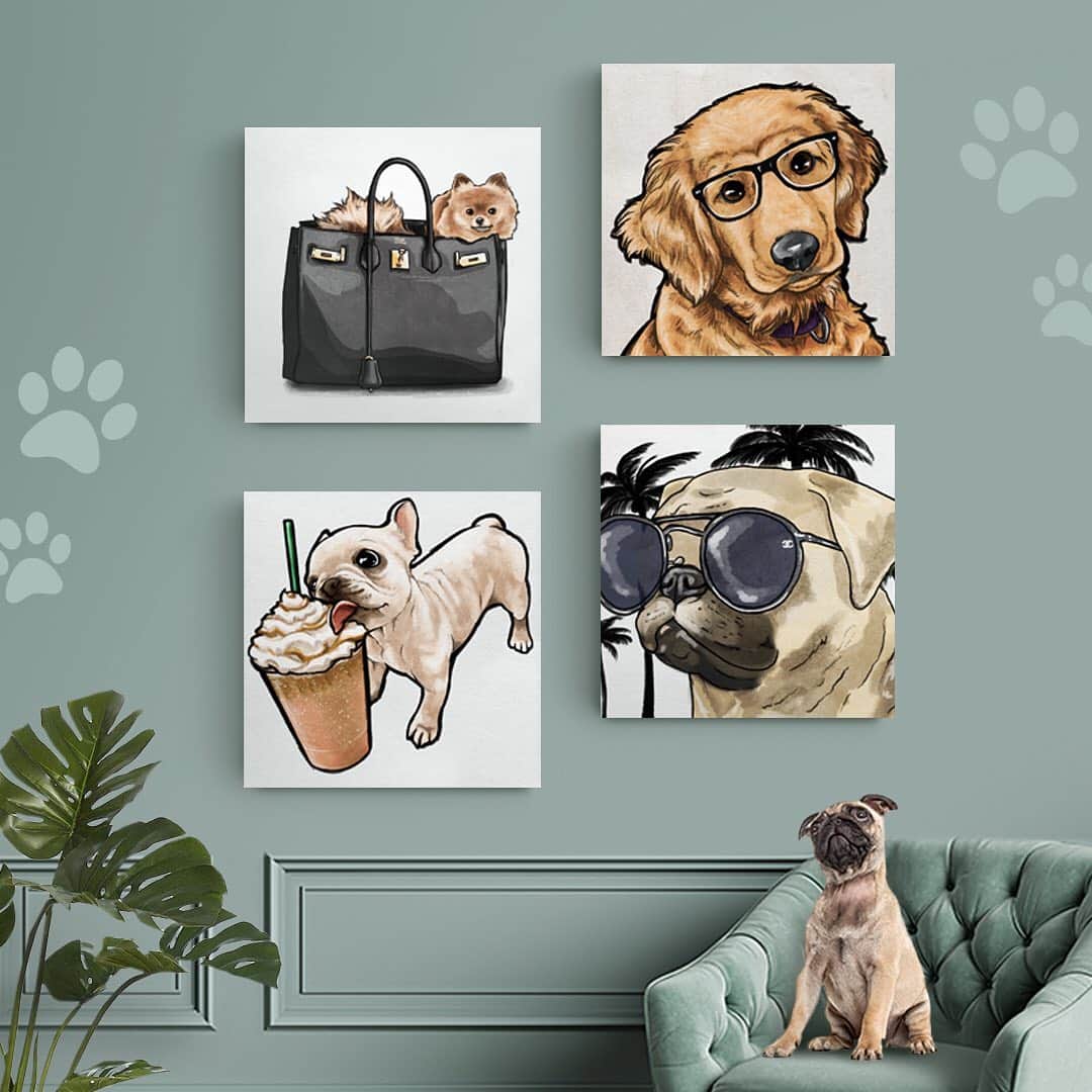 The Oliver Gal Artist Co.さんのインスタグラム写真 - (The Oliver Gal Artist Co.Instagram)「Give your Fur-Babies the spotlight! Did you know you can order a custom portrait of your puppy? #olivergal」6月15日 7時51分 - olivergalart