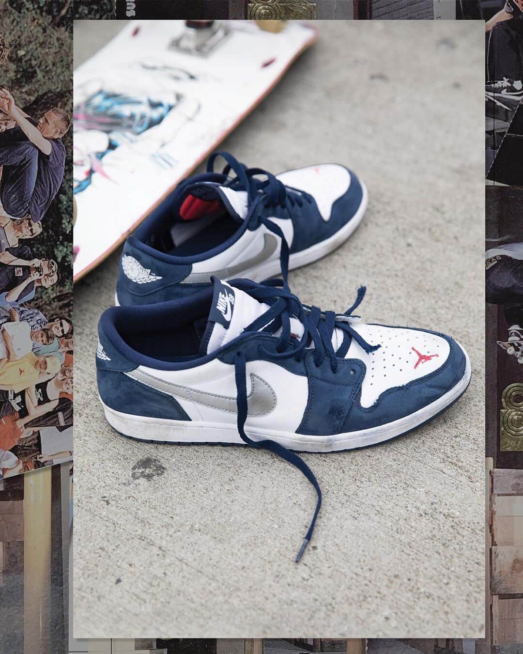 Nike Skateboardingさんのインスタグラム写真 - (Nike SkateboardingInstagram)「Inspired by a pre-SB era.  @erickoston takes design cues from an Air Jordan I Low Nike gave its first signed skateboarders before establishing SB for our latest collaboration with @jumpman23.  Available Saturday, June 15 in local skate shops and Monday, June 17 in SNKRS. Learn more at link in bio.  #nikesb | 📷 @atibaphoto」6月15日 7時53分 - nikesb
