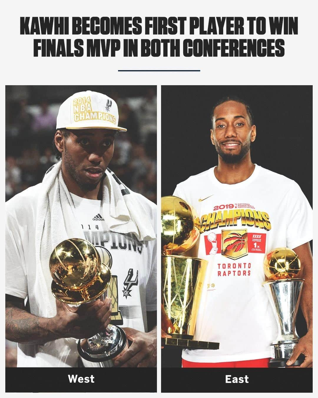 espnさんのインスタグラム写真 - (espnInstagram)「Kawhi did something no other NBA player has done before 🏆 (via @nbaonespn)」6月15日 9時19分 - espn