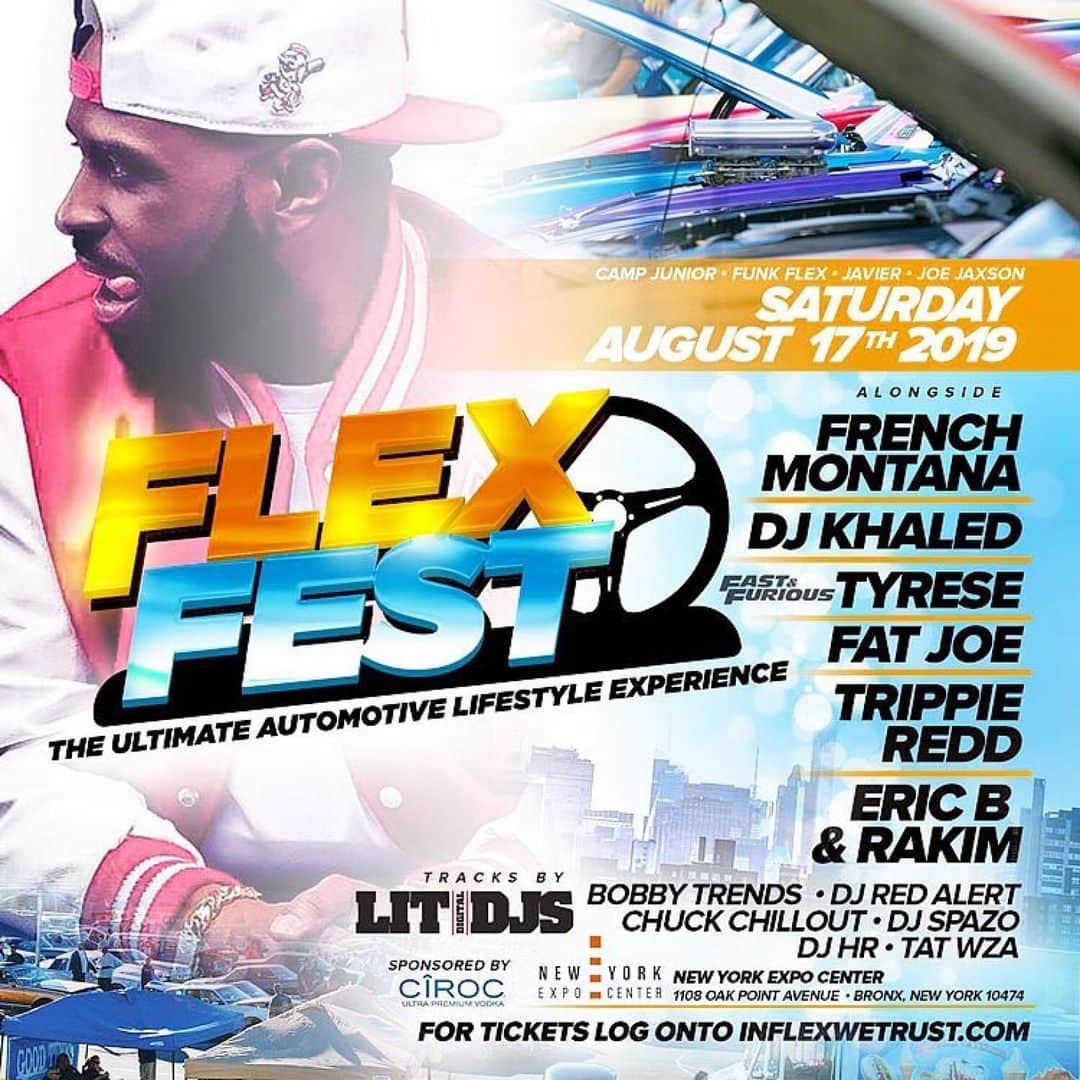 ファンクマスター・フレックスのインスタグラム：「#Ad Tickets on sale now! HIT LINK IN BIO or @ InFlexWeTrust.Com !!!!!!!! #FlexFest !!!」