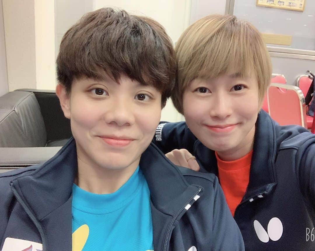 チョン・ジャーチーのインスタグラム：「2019 #japan #open mix double 3rd place. 结束连续三站的奔波，大家都辛苦了！表扬一下静公主成长很多！未来继续努力💪感谢背后一直支持我们的“家长们”你们也辛苦了」